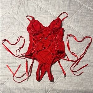 Avidlove Red Corset Lingerie size M
